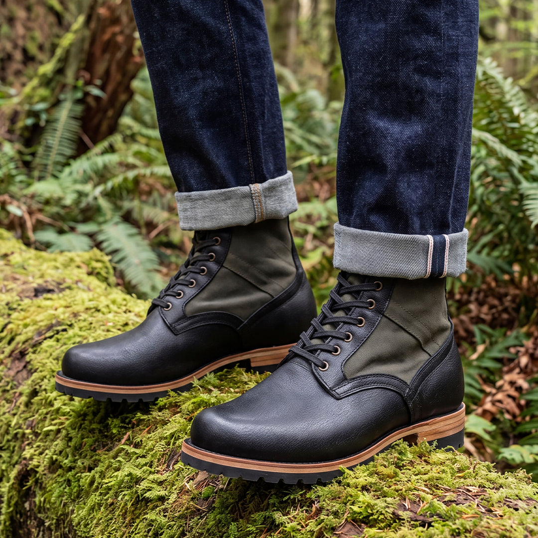 Jungle Pathfinder Boots 8" (Raven Black) Goodyear Welted