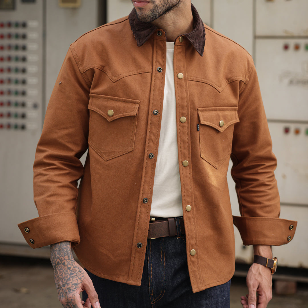 Western Over shirt Duck Canvas Fox Brown