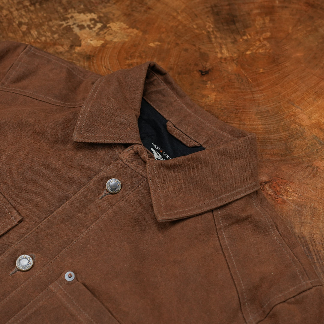 Chore Jacket Bear Brown 12 Oz Hard Waxed Canvas