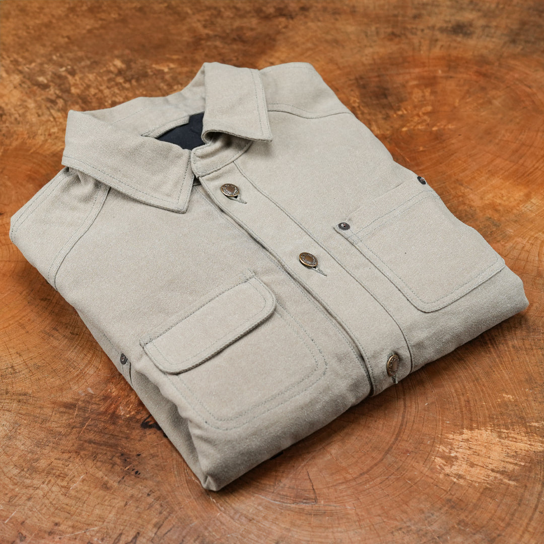 Chore Jacket Sandstorm 12 Oz Oil Waxed Twill