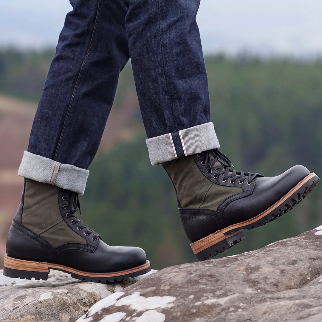 Jungle Pathfinder Boots 8" (Raven Black) Goodyear Welted