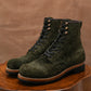 The Brandon Cap Toe Boots (Grizzly Green) (Munson Last - Goodyear Welted)
