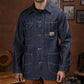 1930 Engineering Coverall Jacket Raw Denim Old Iron Blue