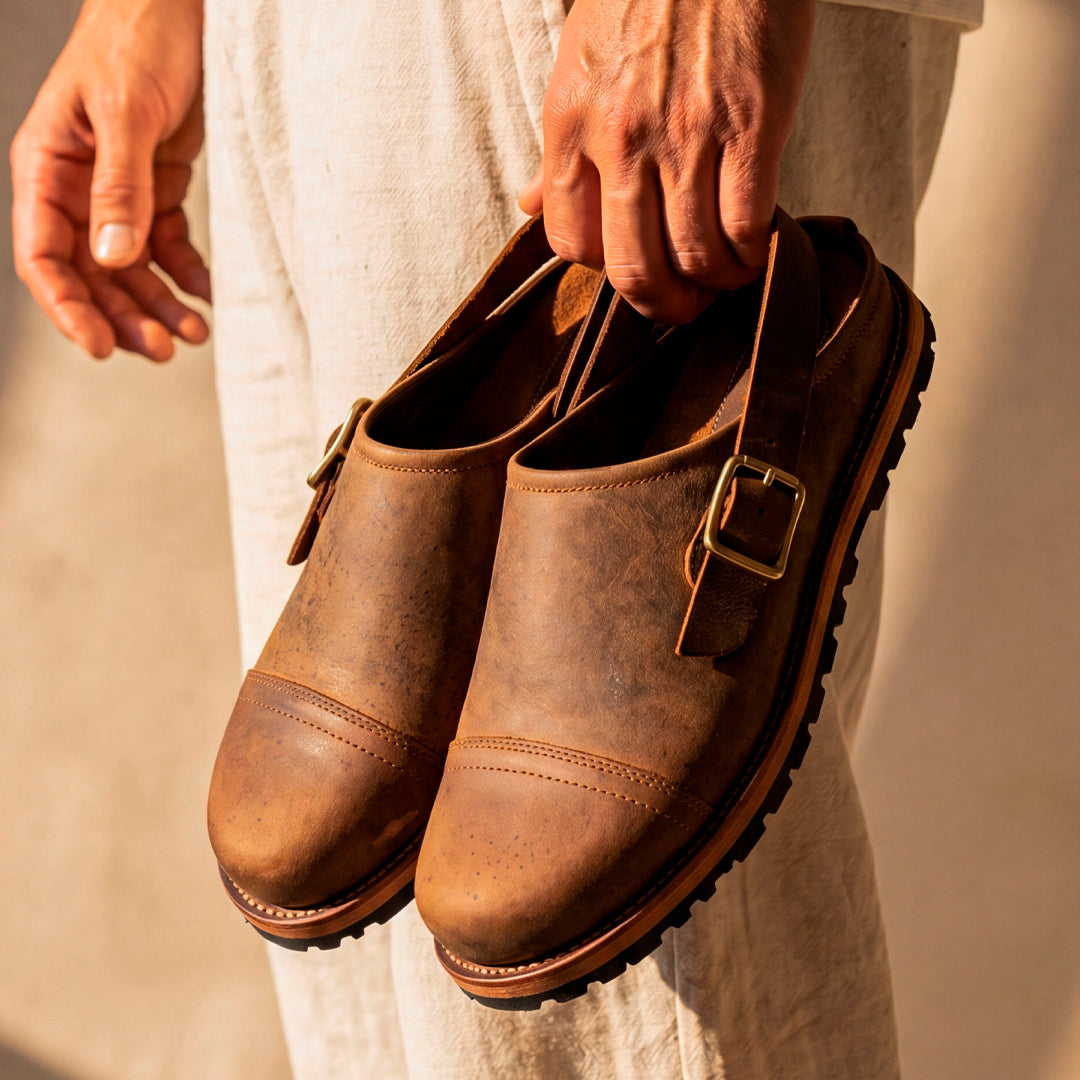 Ranger Slides (Vintage Brown) Goodyear Welted – Craft & Glory