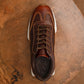 Classic Retro Leather Sneakers (Saddle Tan With White Sole)