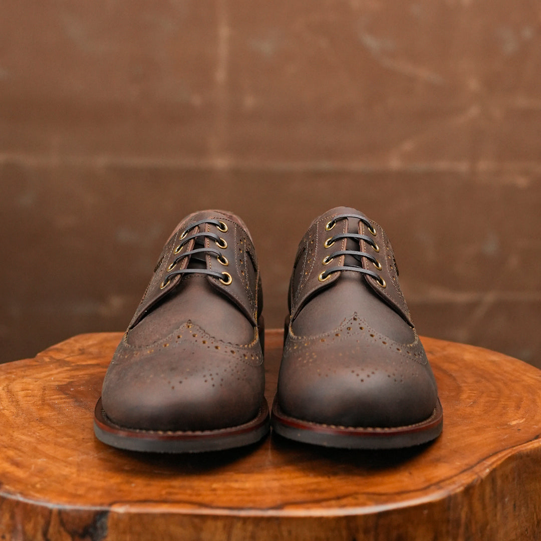 Sterling Brogue Shoes (Vintage Brown) Goodyear Welted