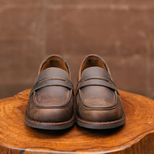 Oslo Penny 2.0 Loafers (Vintage Brown) Goodyear Welted