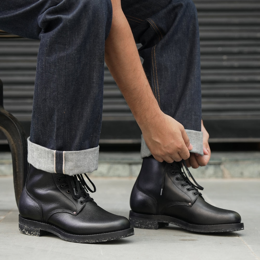 M-43 Boot 6" (Raven Black) Goodyear Welted