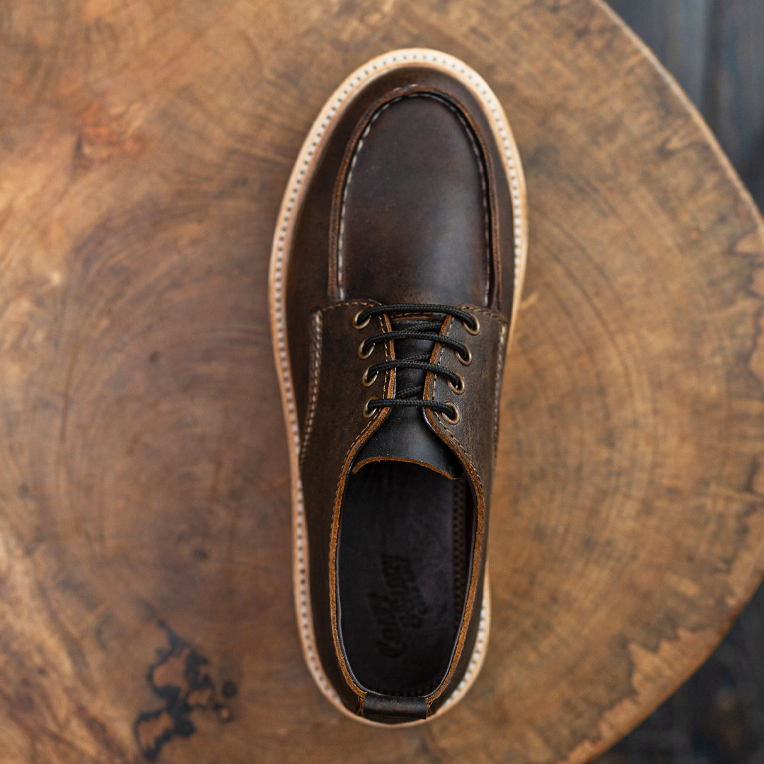 Moc-Toe Shoes (Vintage Brown) Goodyear Welted