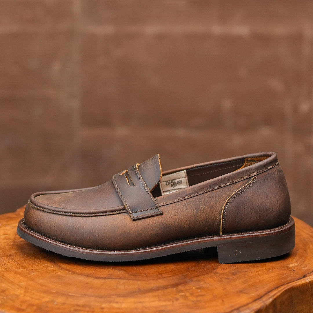 Oslo Penny 2.0 Loafers (Vintage Brown) Goodyear Welted