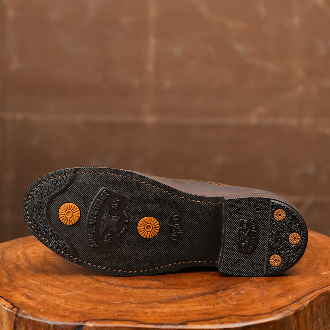 Sterling Brogue Shoes (Vintage Brown) Goodyear Welted