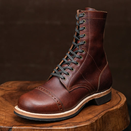Hell Jumper Boots ( Saddle Tan ) with Trooper Sole