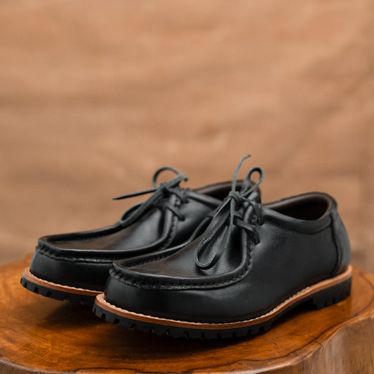 Strider Moc Shoe (Raven Black) Goodyear Welted