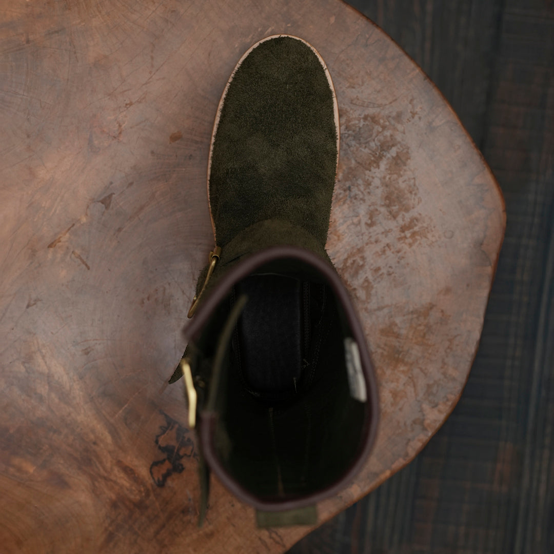 The Foundry Engineer Boots (Grizzly Green) Goodyear Welted