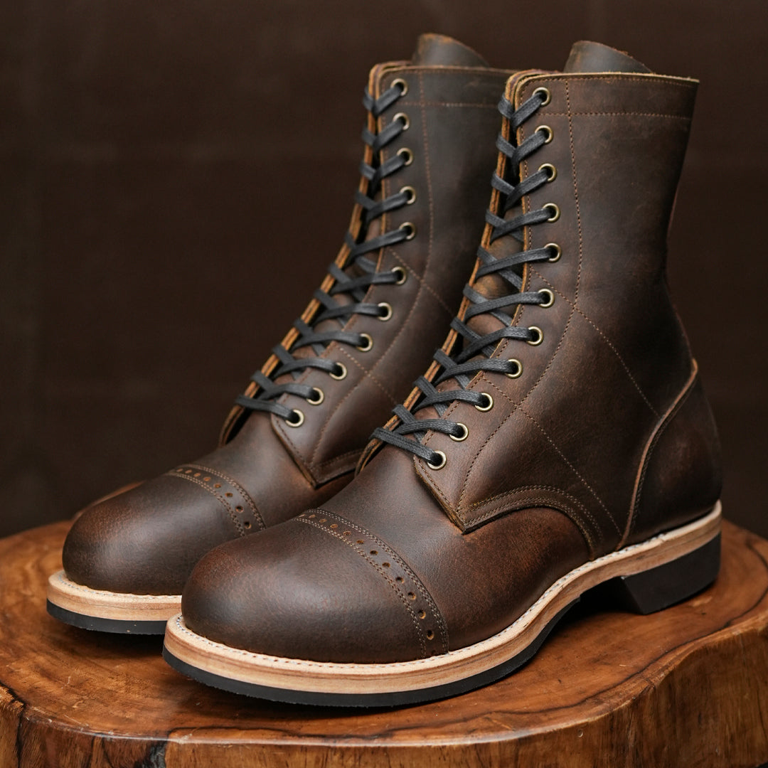 Hell Jumper Boots ( Vintage Brown ) with Trooper Sole
