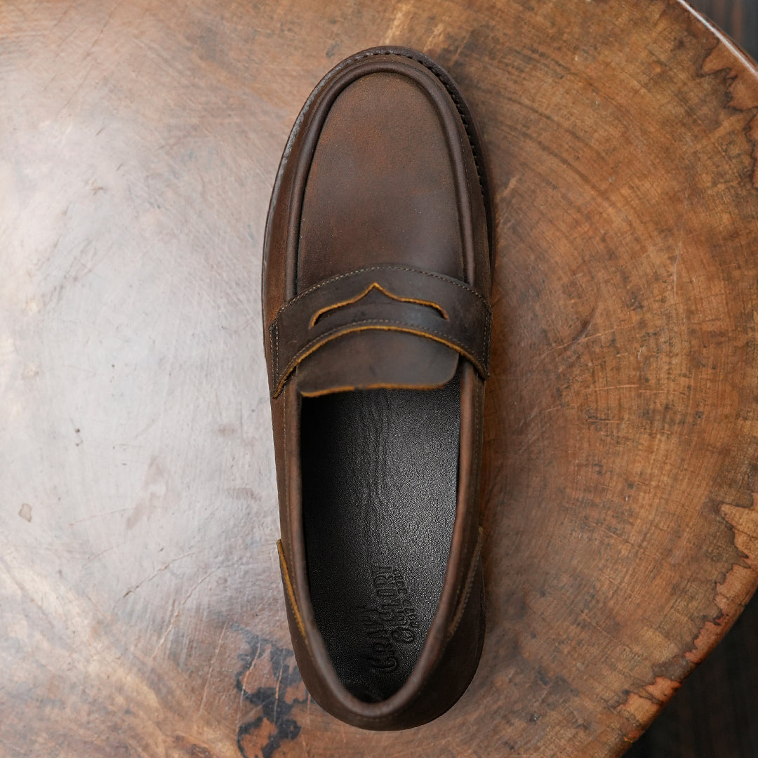 Oslo Penny 2.0 Loafers (Vintage Brown) Goodyear Welted