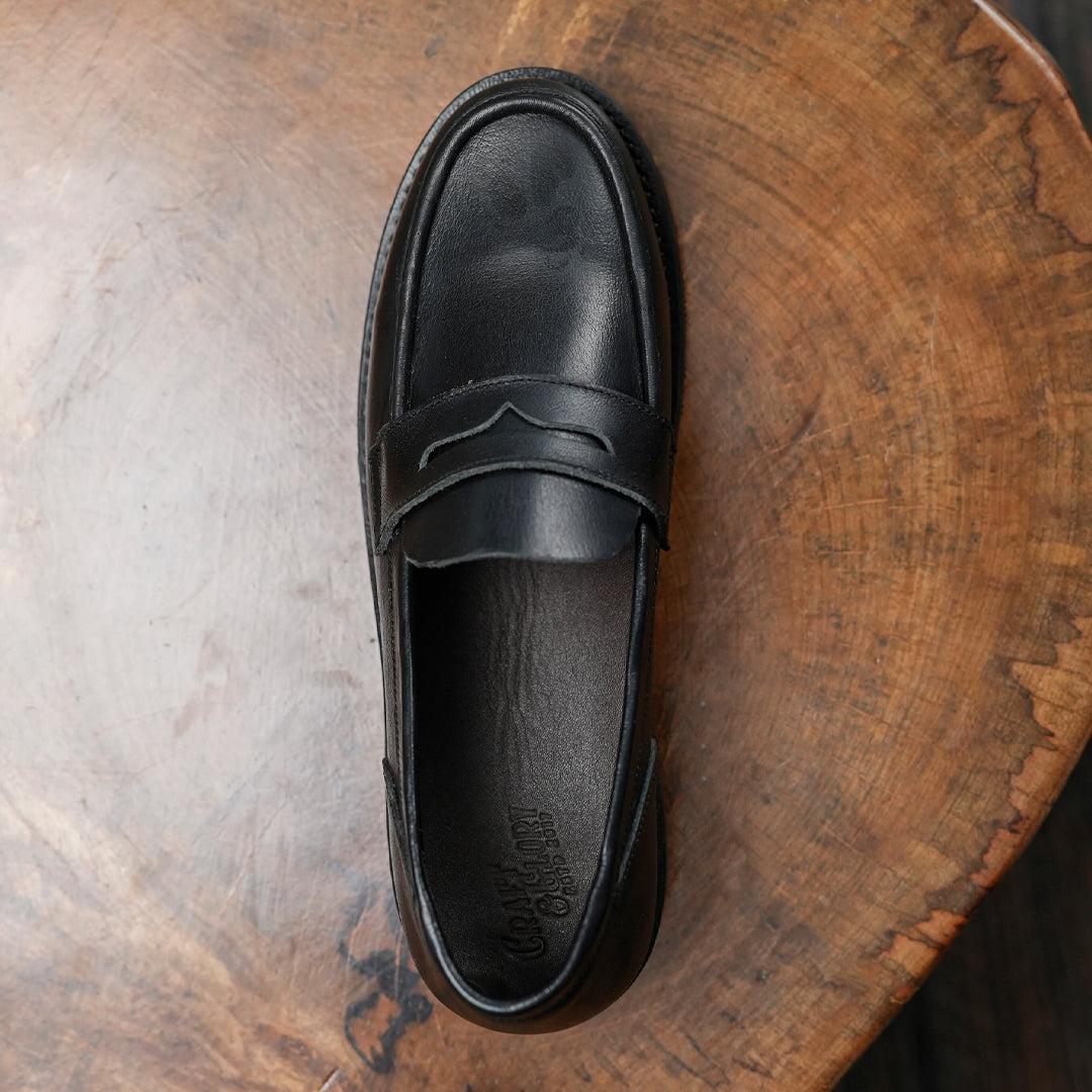 Oslo Penny 2.0 Loafers (Raven Black) Goodyear Welted