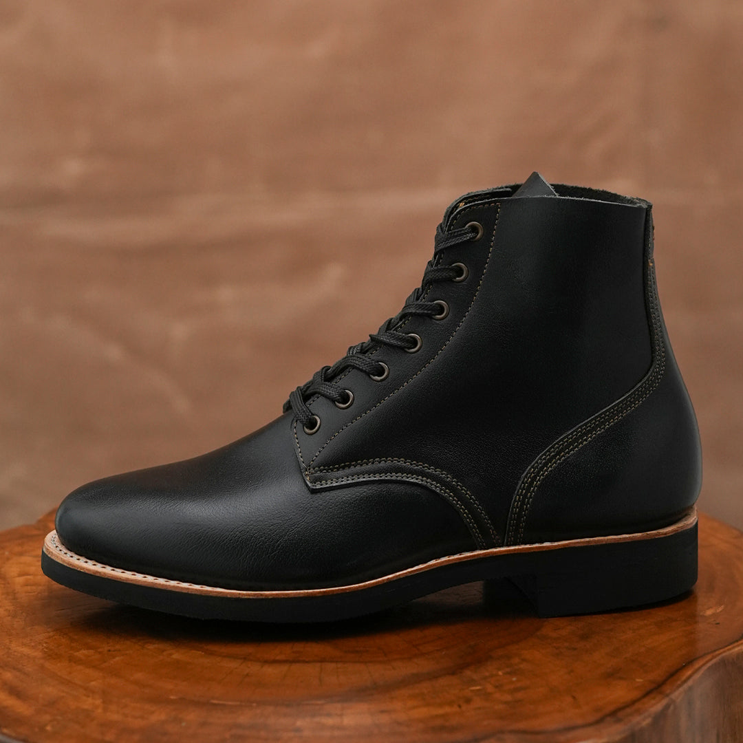 The Craft Boondocker Boots (Raven Black) Goodyear Welted