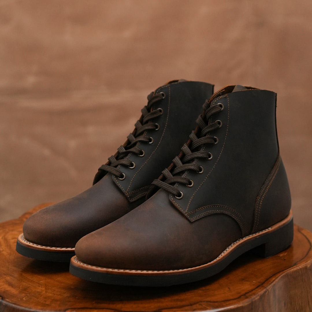 The Craft Boondocker Boots (Vintage Brown) Goodyear Welted