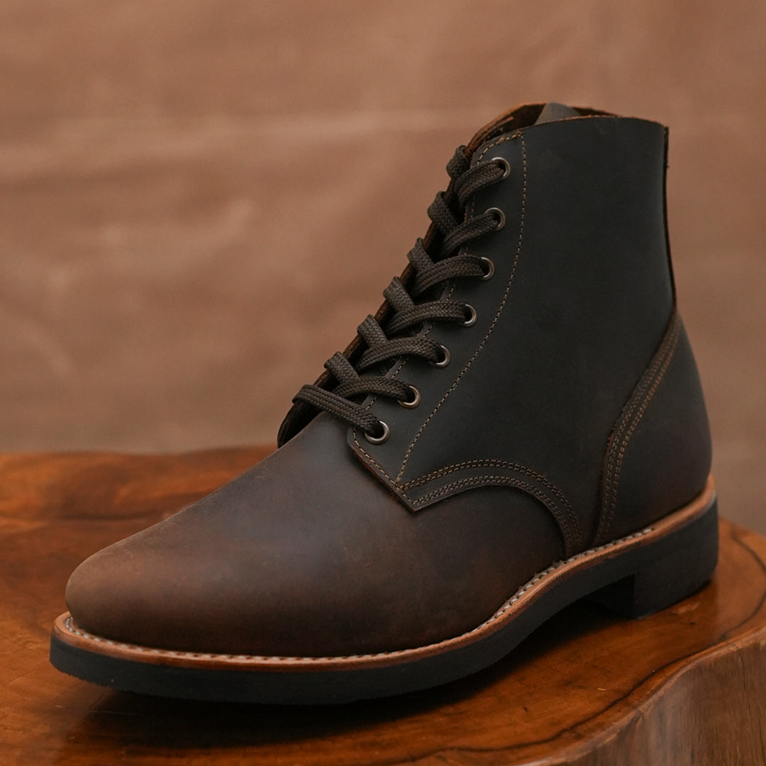 The Craft Boondocker Boots (Vintage Brown) Goodyear Welted