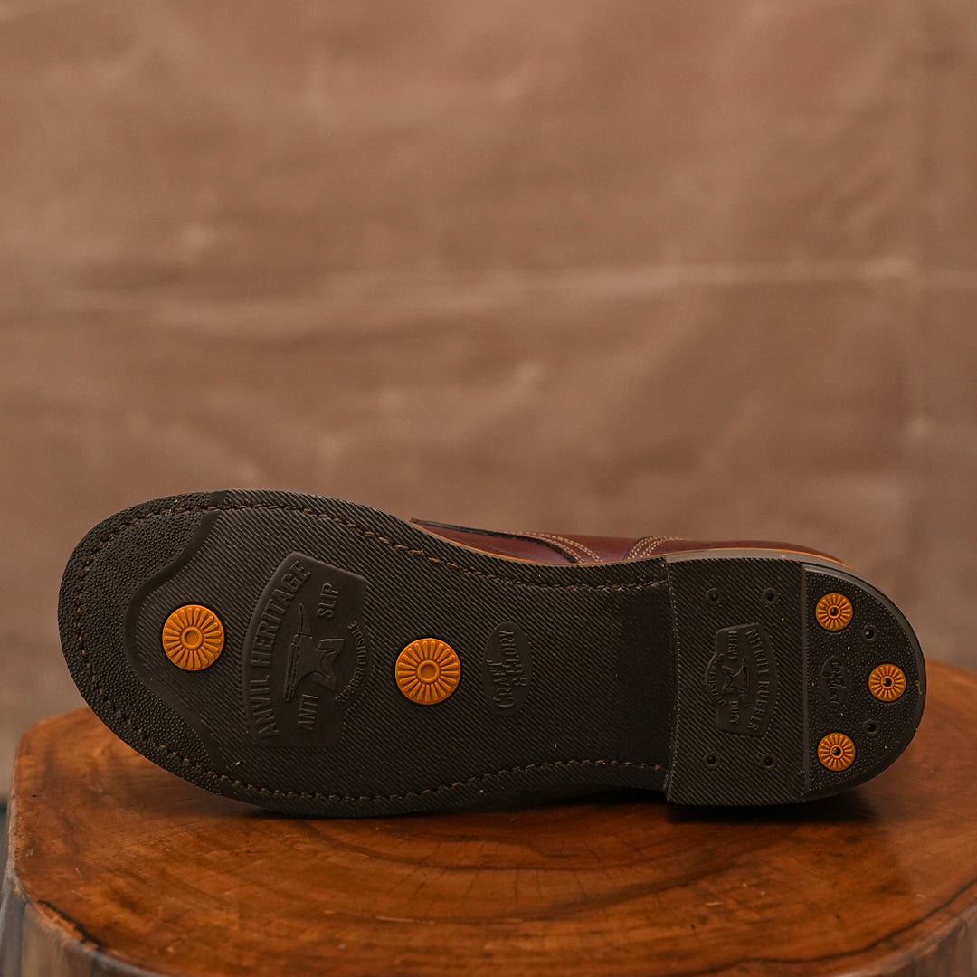 The Brandon Cap Toe Boots (Saddle Tan) (Munson Last - Goodyear Welted)