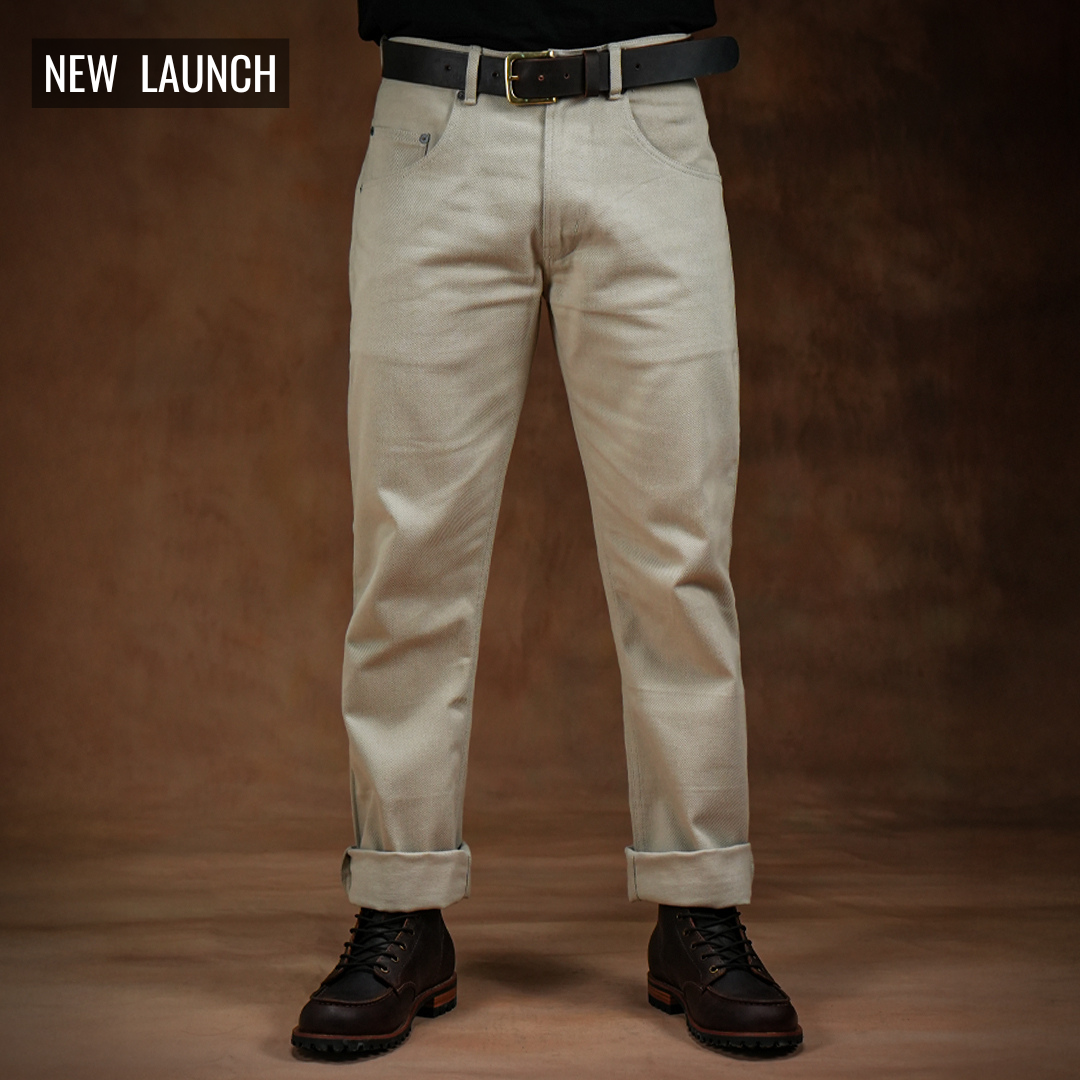 Five Pocket Arctic Wolf 12 Oz Cotton Twill Pants For Men (Slim Straight)