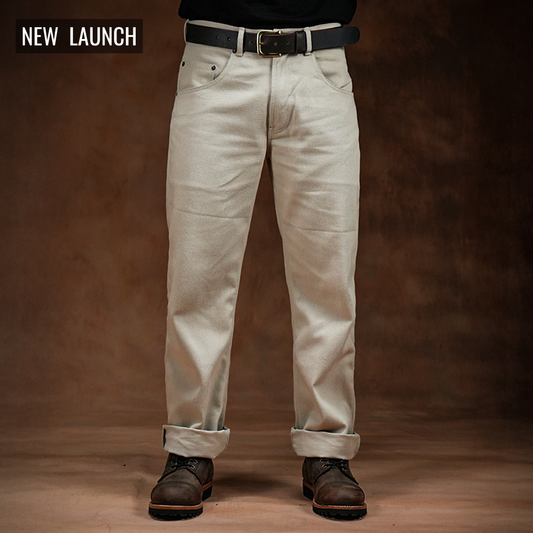 Five Pocket Arctic Wolf 12 Oz Cotton Twill Pants For Men (True Straight)