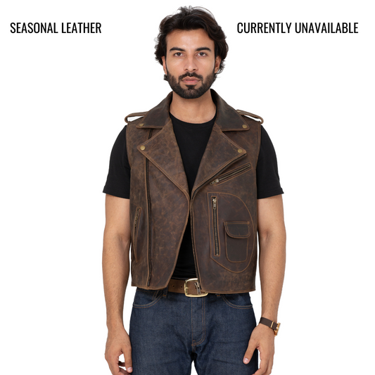 Buco Vest Jacket (Vintage Brown)