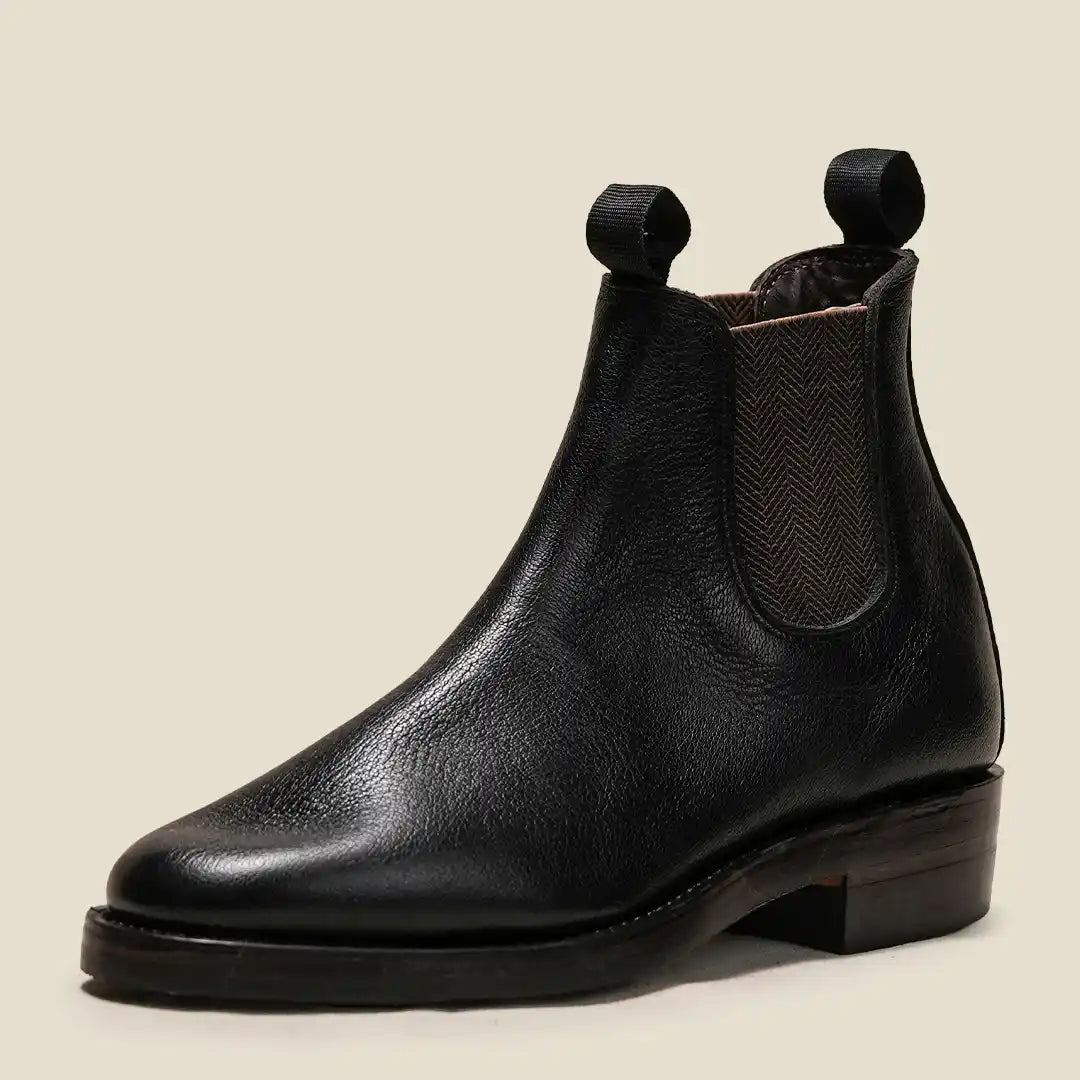 Women Heritage Chelsea Boots 6" (Raven Black) Goodyear Welted