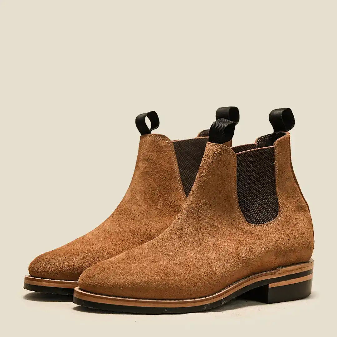 Heritage Chelsea Boots 6" (Wheat Roughout) Goodyear Welted