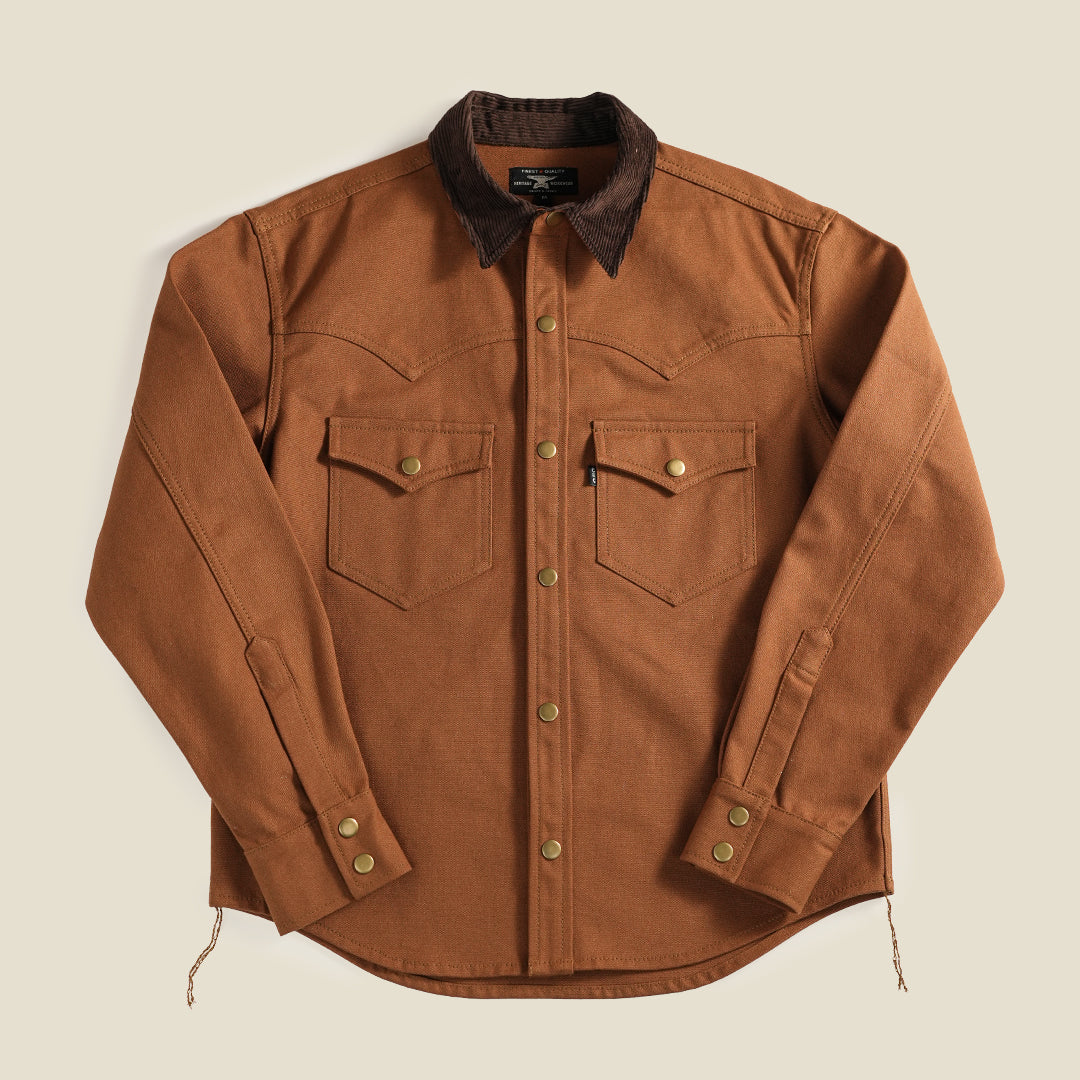 Western Over shirt Duck Canvas Fox Brown