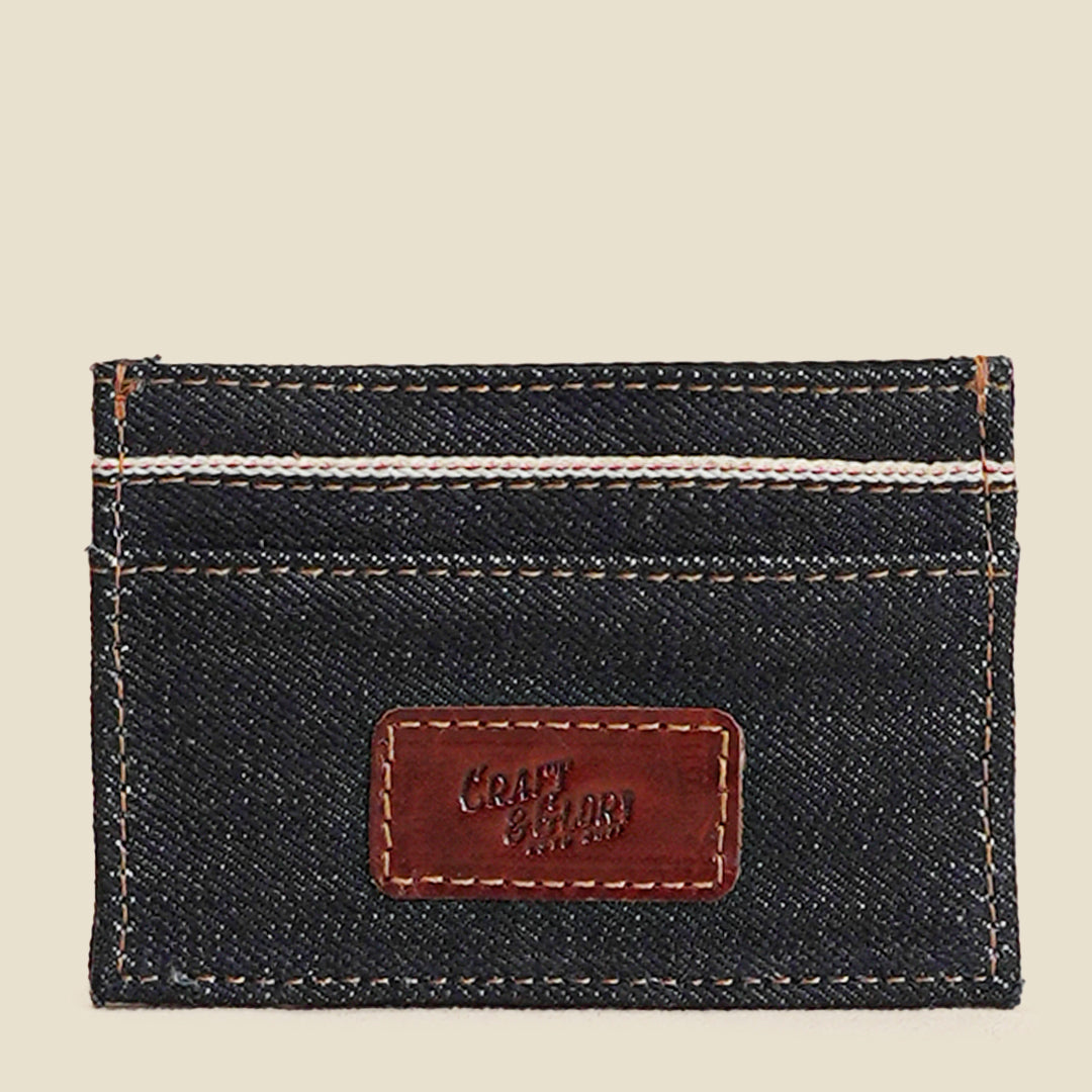 Blue Blood Card Holder ( Selvedge Denim )