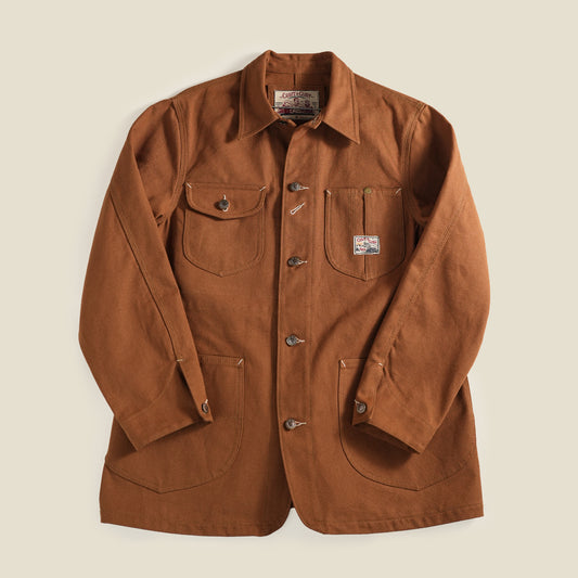 1930 Engineering Coverall Jacket Duck Canvas Fox Brown