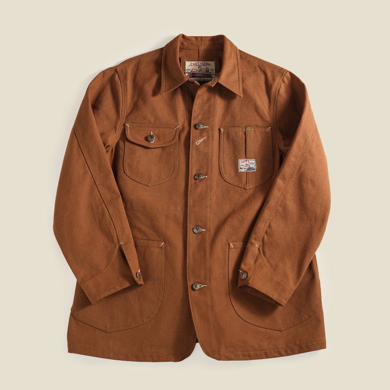 1930 Engineering Coverall Jacket Duck Canvas Fox Brown