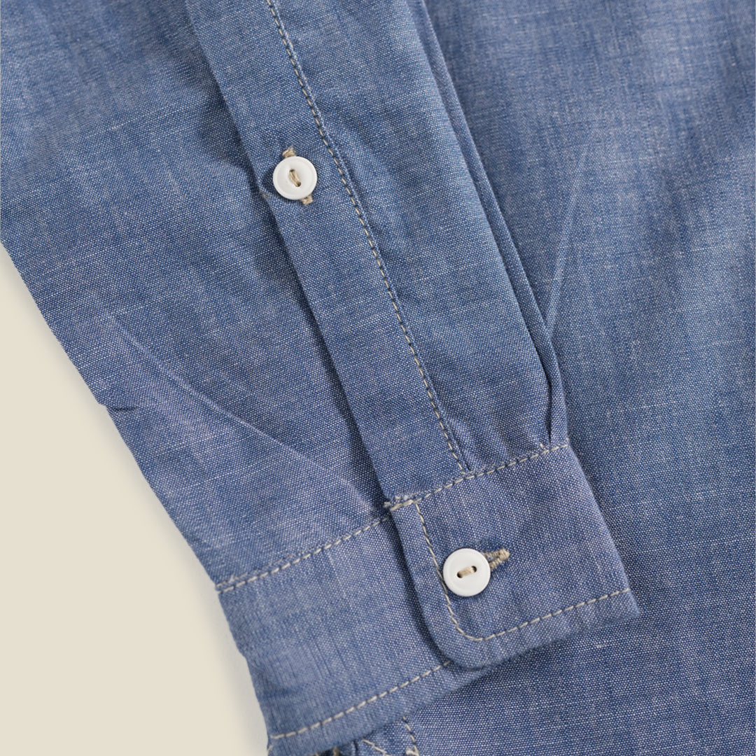 Heritage Work Shirt Full Sleeves Chambray Blue