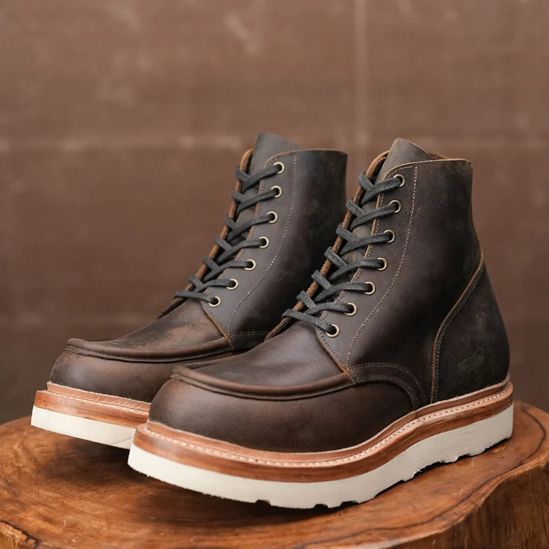 Moc-Toe 2.0 Leather Boots 6" (Vintage Brown) Goodyear Welted