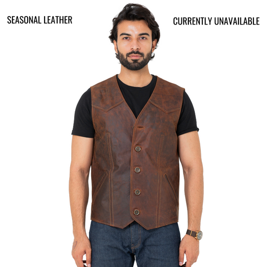 Outlaw Vest Jacket (Vintage Tan)