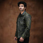 Trucker Type 2 Leather Jacket (Vintage Green)