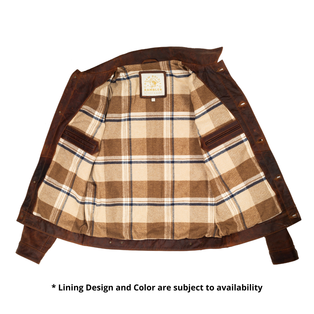 Trucker Type 2 Leather Jacket (Vintage Tan)