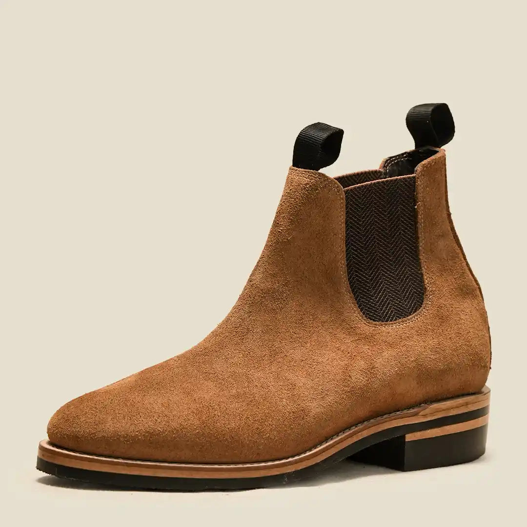 Heritage Chelsea Boots 6" (Wheat Roughout) Goodyear Welted