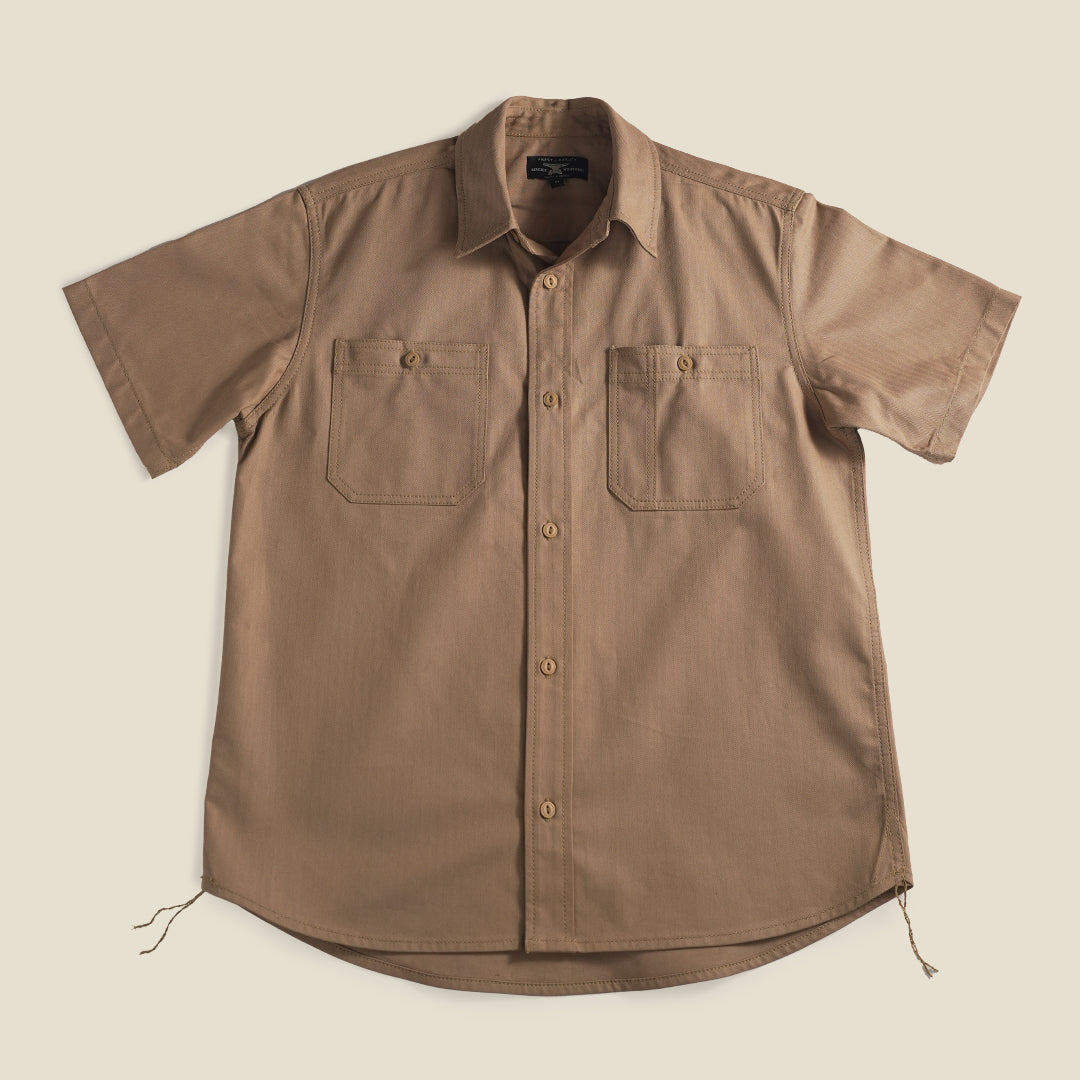 Heritage Work Shirt Half Sleeves HBT Khaki