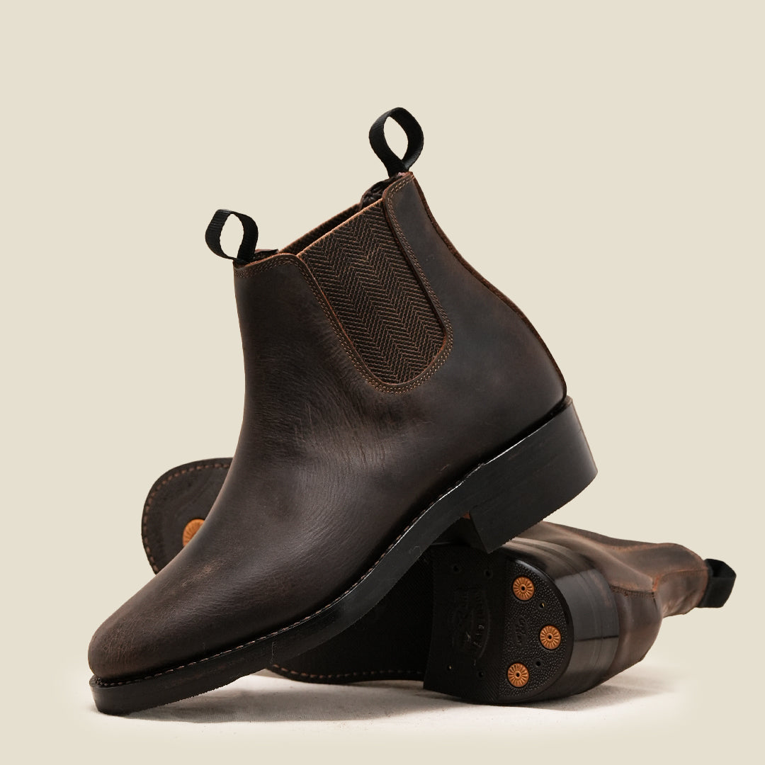 Heritage Chelsea Boots 6" (Vintage Brown) Goodyear Welted
