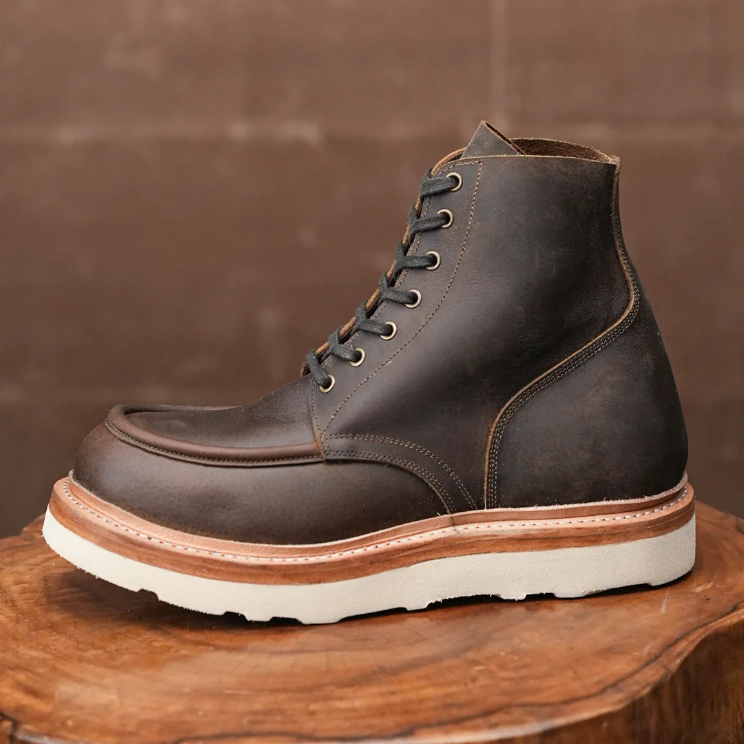 Moc-Toe 2.0 Leather Boots 6" (Vintage Brown) Goodyear Welted