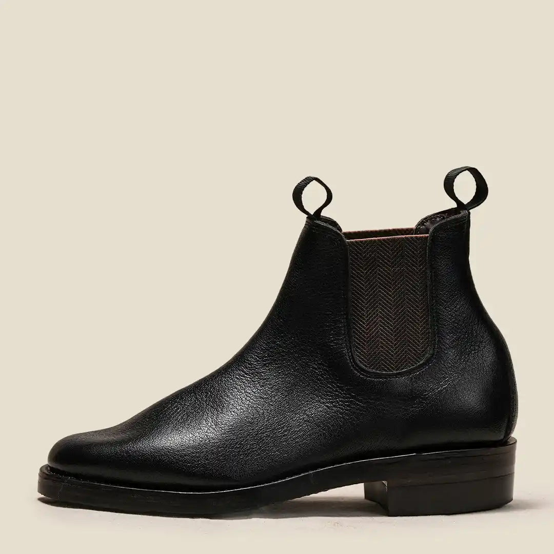 Women Heritage Chelsea Boots 6" (Raven Black) Goodyear Welted