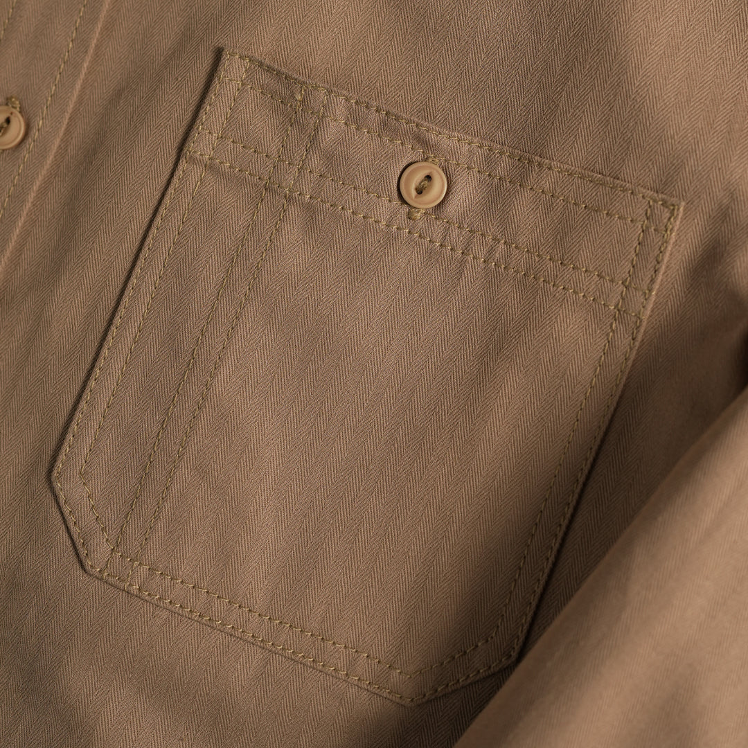 Heritage Work Shirt Half Sleeves HBT Khaki