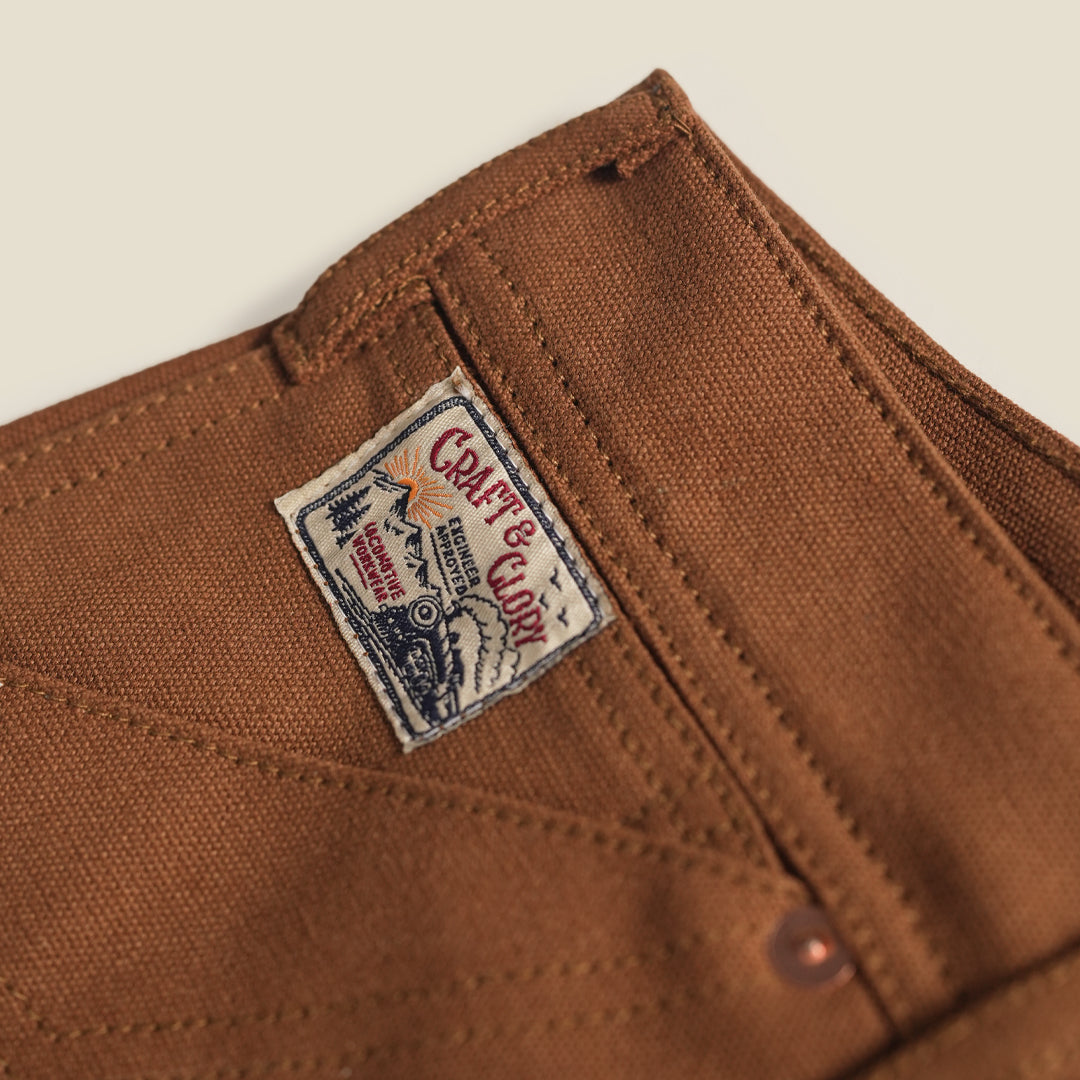 1930 Enginereeing Pants Duck Canvas Fox Brown