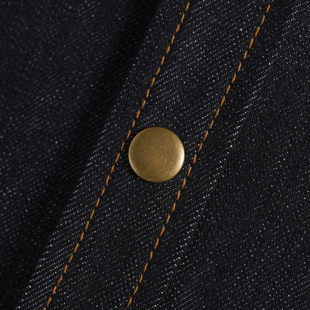 Western Over shirt Selvedge Blue Blood