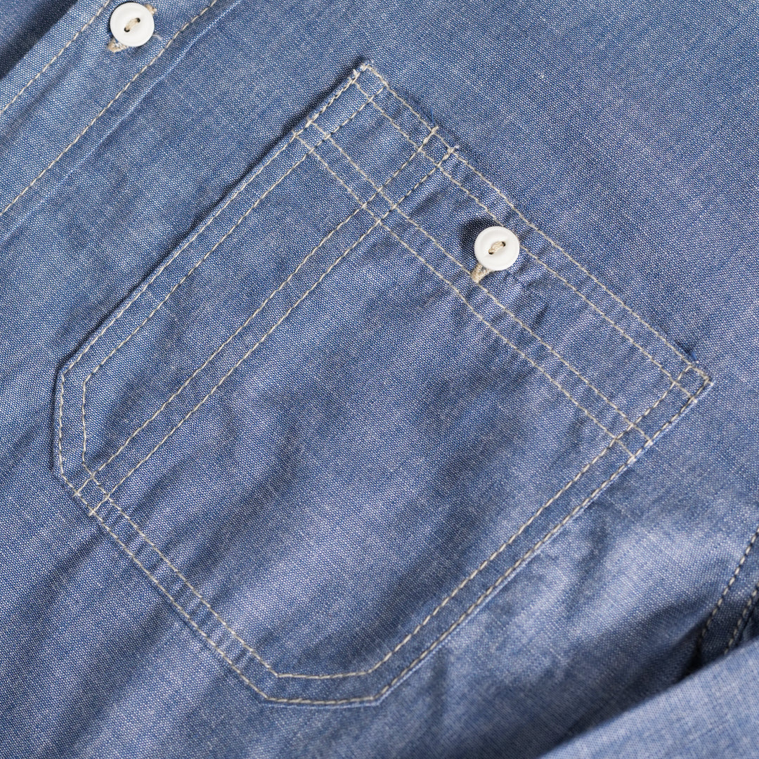 Heritage Work Shirt Full Sleeves Chambray Blue