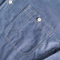 Heritage Work Shirt Half Sleeves Chambray Blue