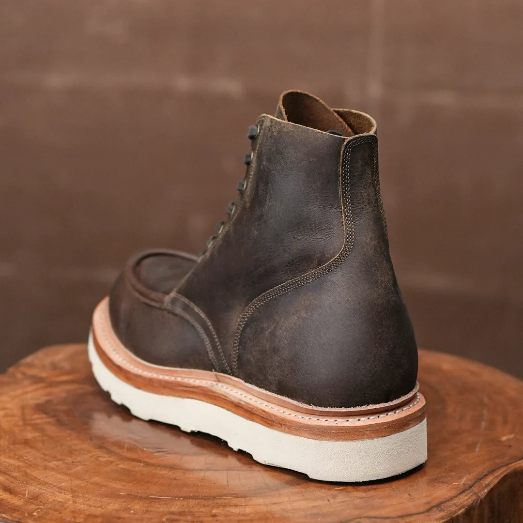 Moc-Toe 2.0 Leather Boots 6" (Vintage Brown) Goodyear Welted